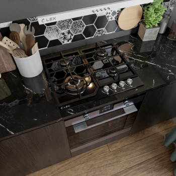 LEX GVG 640-1 BL - Варочная панель газовая LEX GVG 640-1 BL - Варочная панель газовая