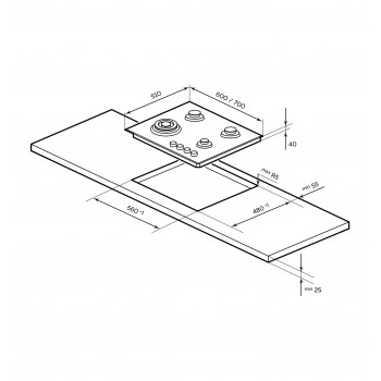 LEX GVG 643C WH - Варочная панель газовая LEX GVG 643C WH - Варочная панель газовая