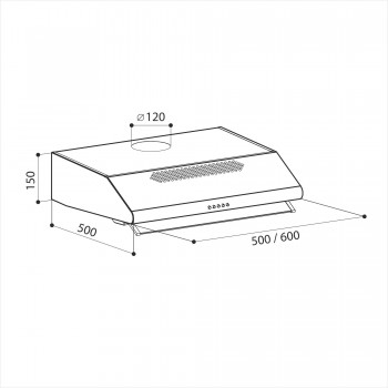LEX Simple 2M 600 White - Вытяжка кухонная плоская LEX Simple 2M 600 White - Вытяжка кухонная плоская