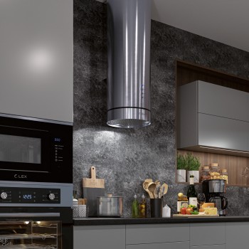 LEX Tubo Isola 350 Inox - Вытяжка кухонная островная LEX Tubo Isola 350 Inox - Вытяжка кухонная островная
