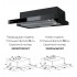LEX Hubble G 500 Black - Вытяжка кухонная встраиваемая LEX Hubble G 500 Black - Вытяжка кухонная встраиваемая
