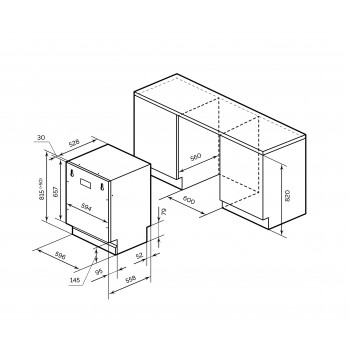 LEX PM 6062 B - Посудомоечная машина встраиваемая LEX PM 6062 B - Посудомоечная машина встраиваемая