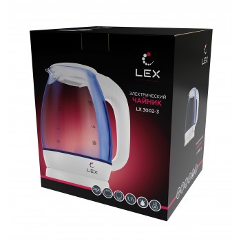 LEX LX 3002-3 - Чайник электрический LEX LX 3002-3 - Чайник электрический