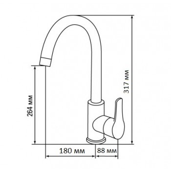 LEX Tanaro Sand - Смеситель для кухонной мойки LEX Tanaro Sand - Смеситель для кухонной мойки