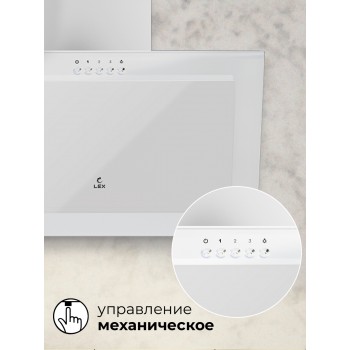 LEX Mio G 600 White - Вытяжка кухонная наклонная LEX Mio G 600 White - Вытяжка кухонная наклонная