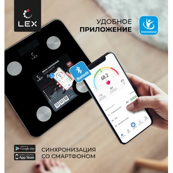 LEX LXBS 9002 - Весы умные напольные LEX LXBS 9002 - Весы умные напольные