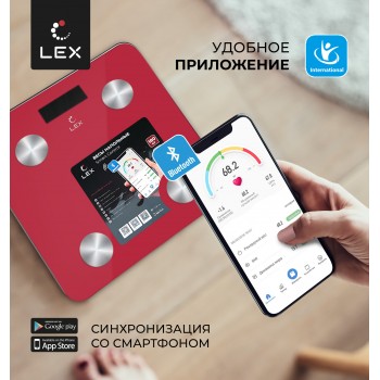 LEX LXBS 9014 - Весы умные напольные LEX LXBS 9014 - Весы умные напольные
