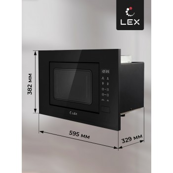 LEX BIMO 20.02 BL - Микроволновая печь встраиваемая LEX BIMO 20.02 BL - Микроволновая печь встраиваемая